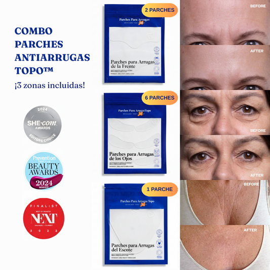 Combo Parches Antiarrugas Reutilizables (3 zonas)